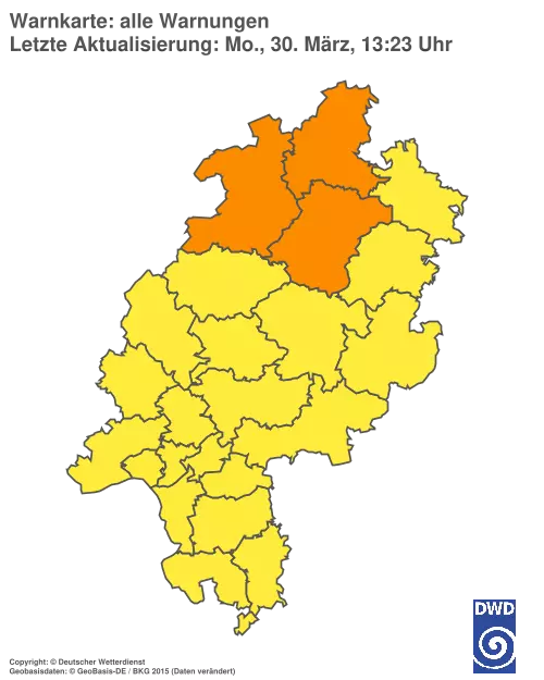 Aktuelle Wetterwarnungen für %region%