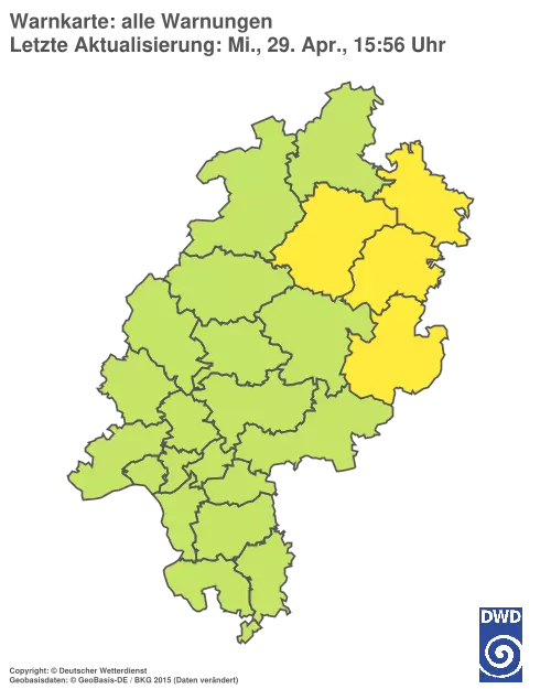 Aktuelle Wetterwarnungen für %region%