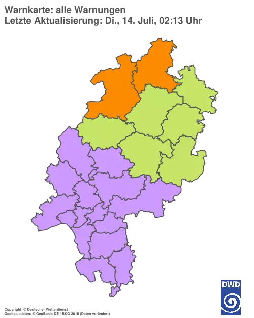 Aktuelle Wetterwarnungen für %region%